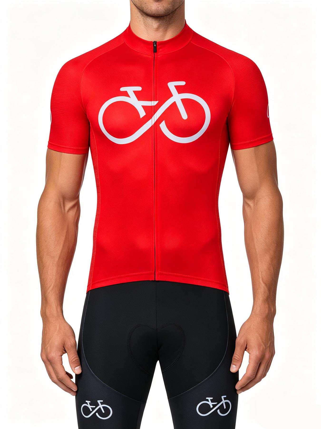 Summer Clothing Sale Men - Bike Forever サイクリングジャージセット ロパシクリスモ メンズ自転車サイクリングウェア グラデーションカラー