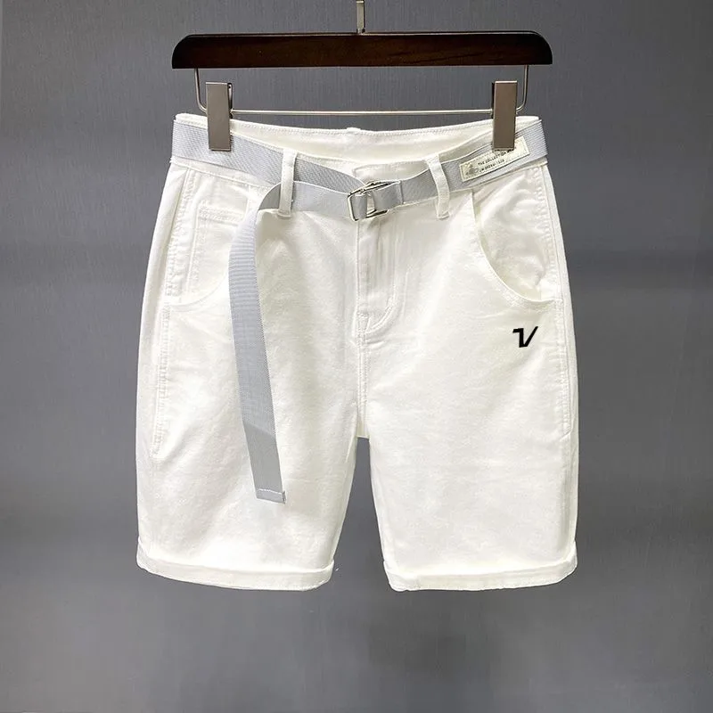 Summer Golf Clothing - 韓国カウボーイワイドレッグパンツメンズゴルフウェア2026夏新作ゴルフショーツ多用途カジュアルショーツ+ゴルフベルトメンズゴルフウェア