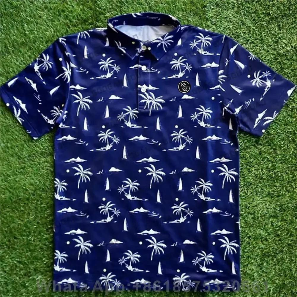 Summer Golf Clothing - メンズ半袖ゴルフシャツ,レジャースポーツトップ,レジャーポロシャツ,速乾性F1レーシングウェア,ゴルフアパレル,ラペルボタン,夏