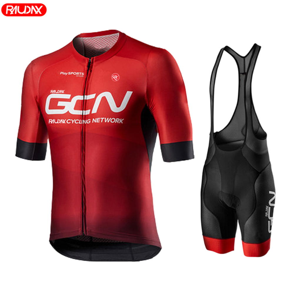 Summer Clothing Sale Men - 2026 Raudax Gcn 夏半袖ジャージ通気性ロードバイクユニフォーム MTB シャツ自転車男性サイクリング服セット