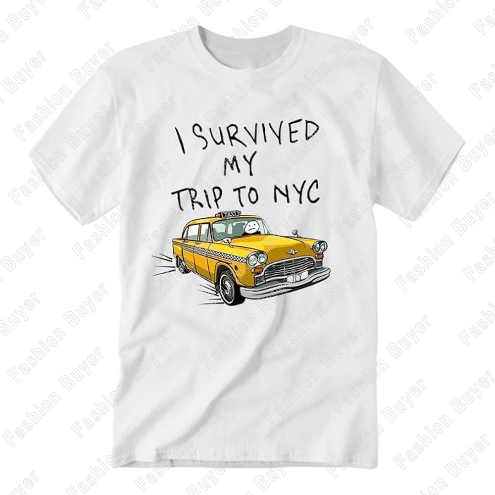 Summer Clothing Nyc - ニューヨーク旅行を生き延びた Tシャツ 面白い ニューヨーク旅行を生き延びたシャツ ユニセックス カジュアル