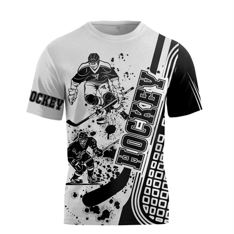 Summer Clothing Women Canada - 男性と女性のためのホッケースポーツTシャツ,ホッケーのためのユニセックスの服,半袖,ファッショナブル