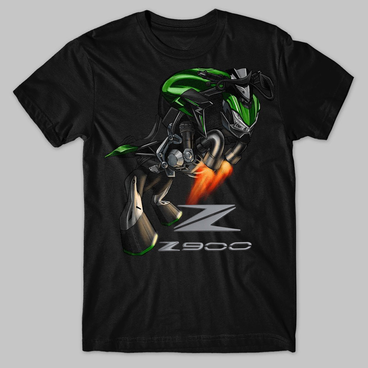 Summer Japanese Clothing - 古典的な日本のオートバイ Z900 雄牛インスピレーション Tシャツ綿 100% O