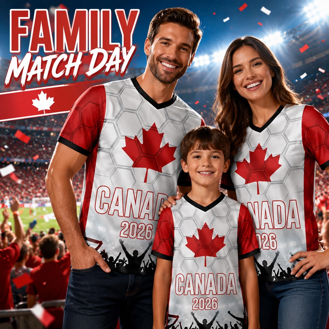 Summer Clothing Women Canada - 2026年カナダサッカーユニフォーム 男女兼用ファンアパレルギフト サッカージャージ サマースポーツ メンズTシャツ キッズ服