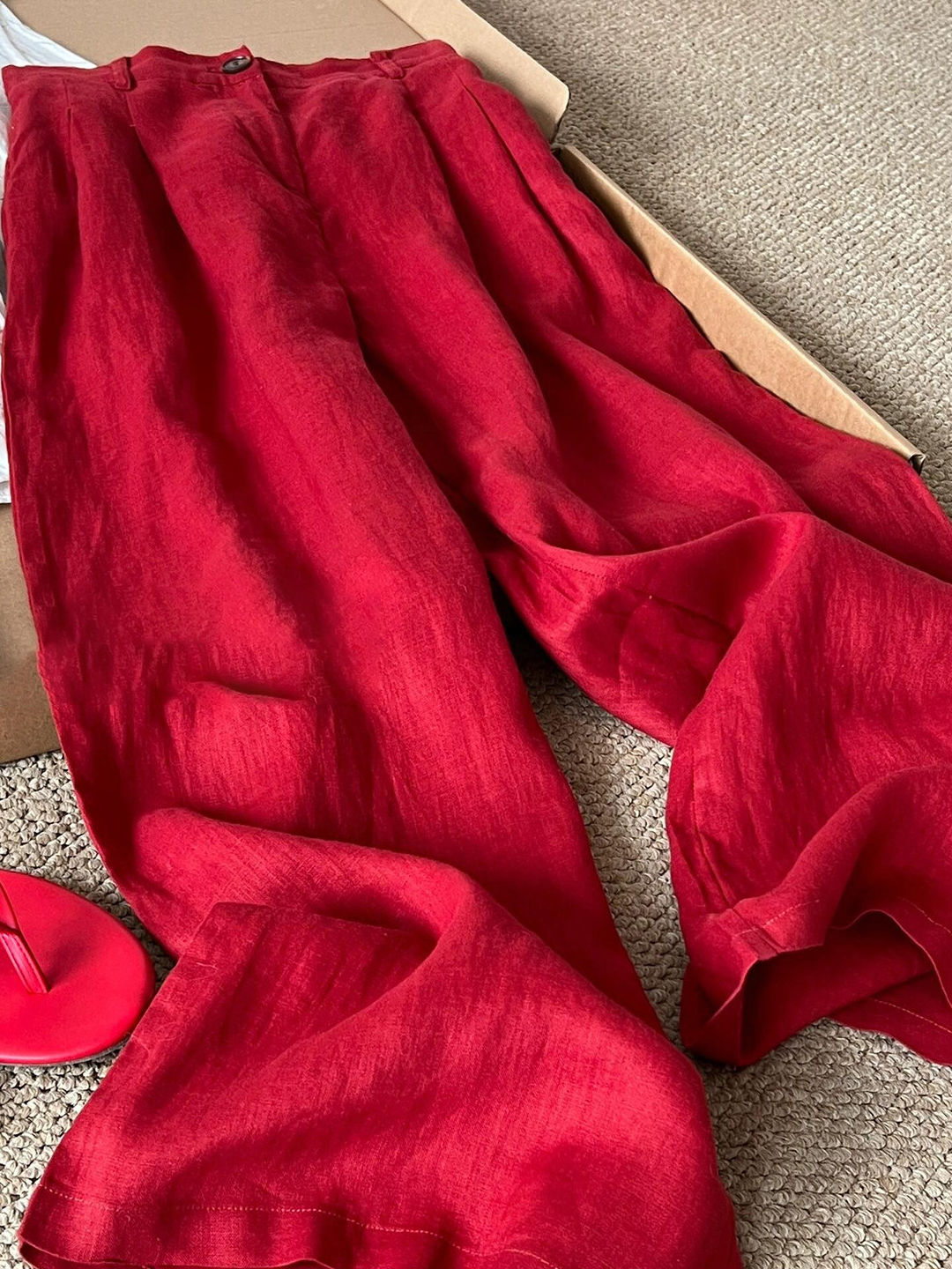 Summer Japanese Clothing - ハイウエストワイドレッグパンツルーズフィット薄手夏ファッショナブルな年齢を若く見せる韓国日本プラスサイズ婦人服