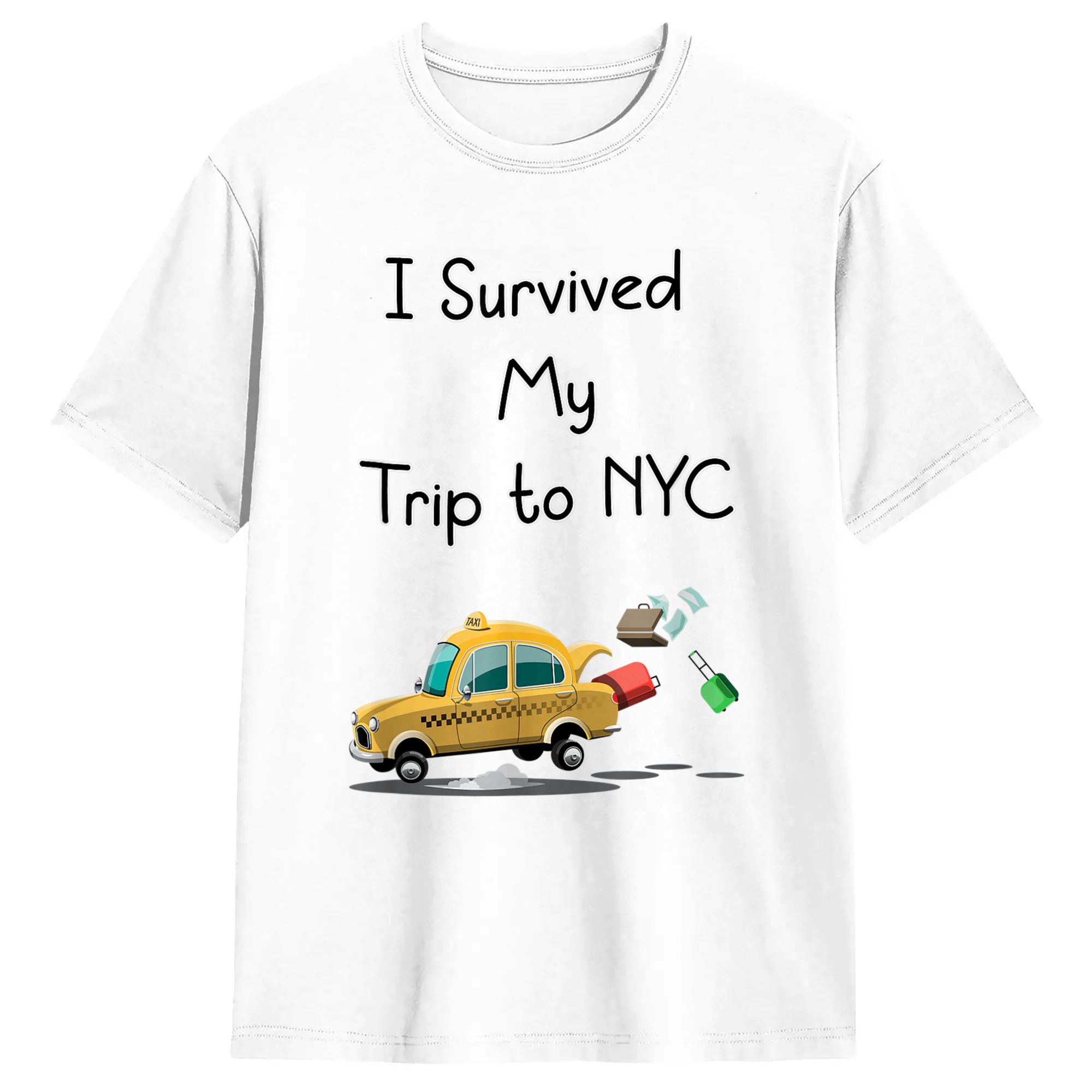 私はニューヨークへの旅を生き延びました男性用コットンTシャツ - Summer Clothing Nyc のレビューと価格