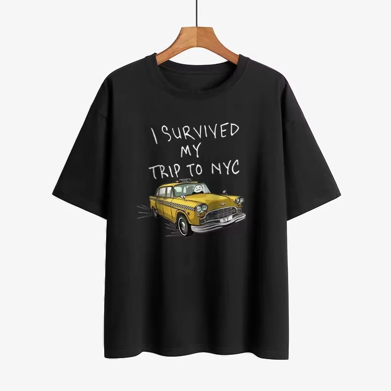 面白いTシャツ メンズ レディース ニューヨーク旅行で生き残 - Summer Clothing Nyc のレビューと価格
