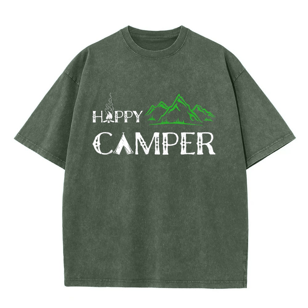 「ハッピーキャンパー」キャンプTシャツ。メンズ、レディース、 - Summer Clothing Women Canada のレビューと価格