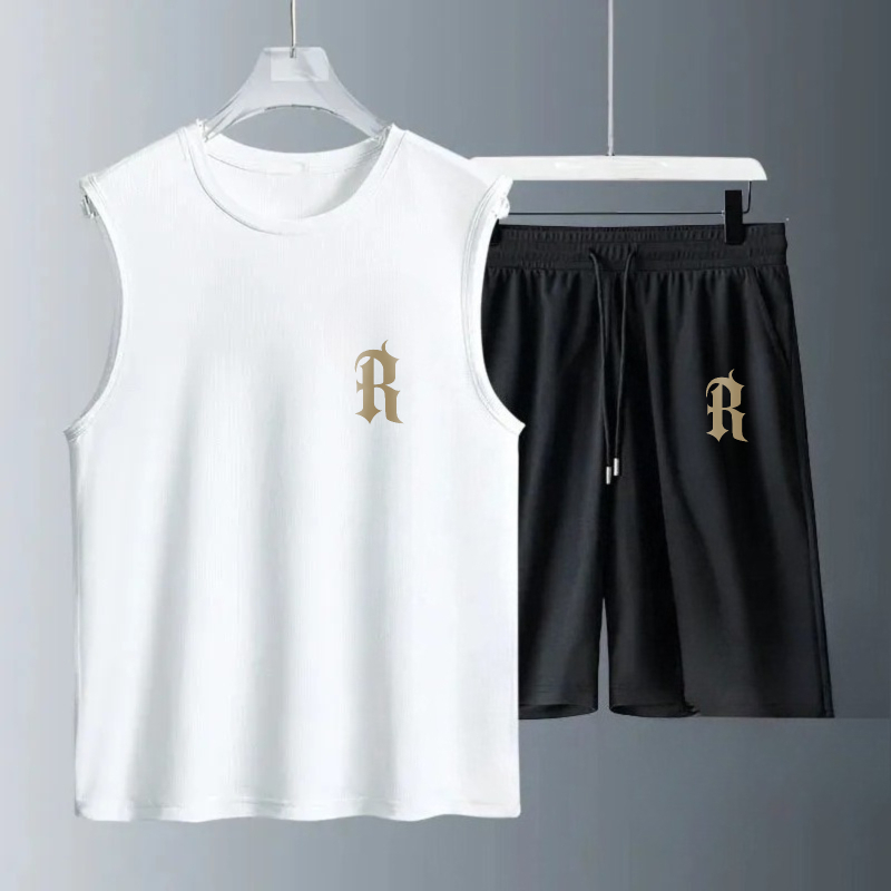 メンズタンクトップセット 2026年夏 速乾性ビーチ・海辺ウ - Summer Clothing Men のレビューと価格