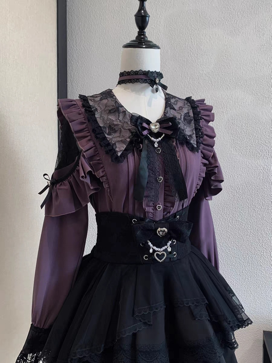 2026 日本のロリータスタイルレース半袖シャツ女性甘いかわ - Summer Japanese Clothing のレビューと価格