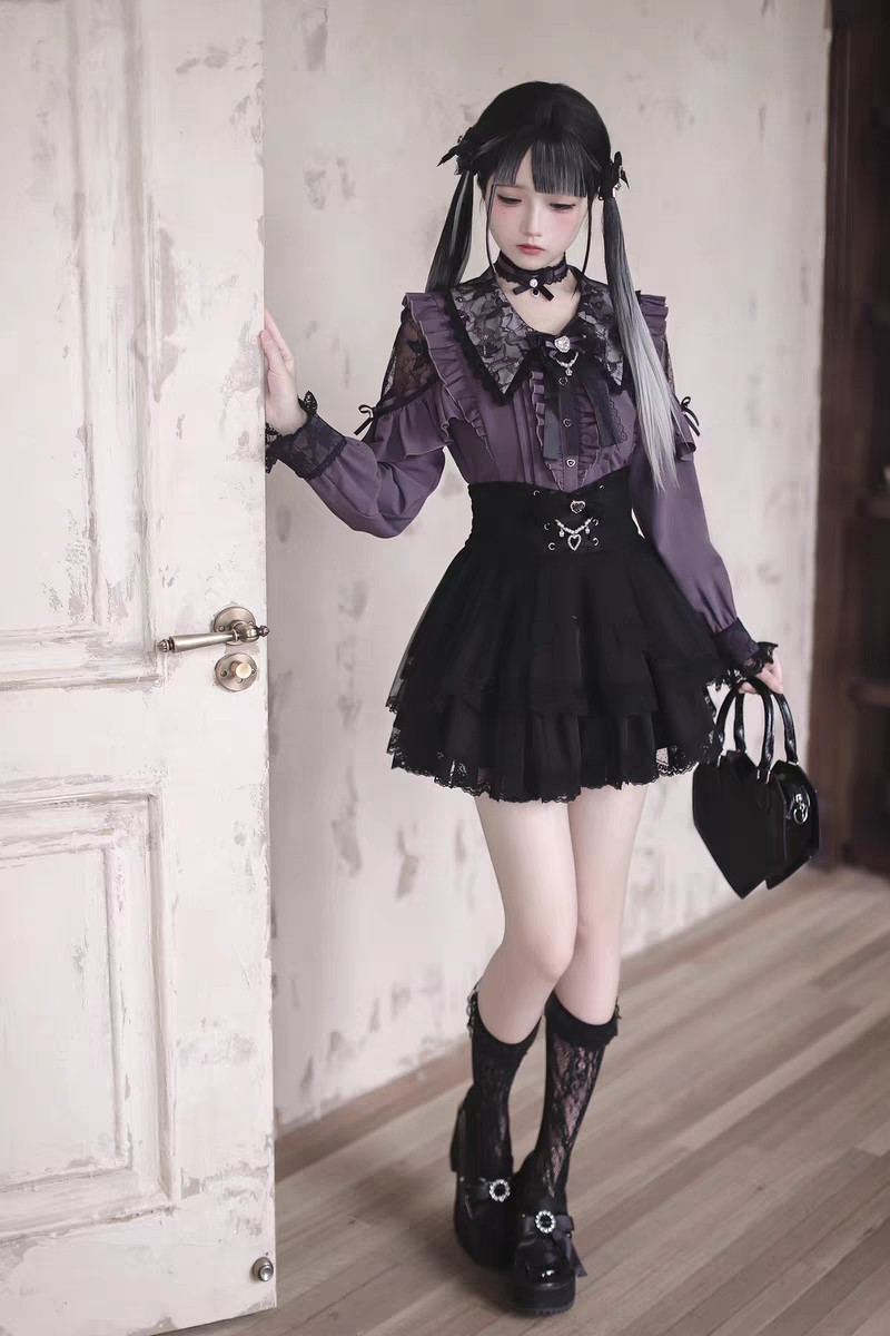 2026 日本のロリータスタイルレース半袖シャツ女性甘いかわ - Summer Japanese Clothing のレビューと価格
