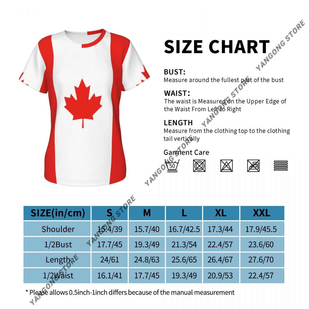女性の Tシャツカナダカナダ国旗 Tシャツ女性カジュアル O - Summer Clothing Women Canada のレビューと価格