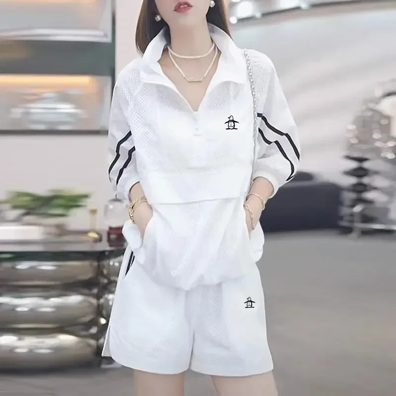 レディースゴルフセット夏の新しいゴルフウェアファッションレジ - Summer Golf Clothing のレビューと価格