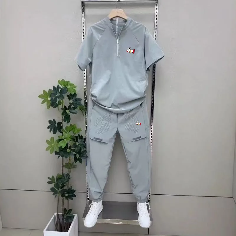 メンズゴルフウェア ゴルフTシャツと速乾パンツ2点セット 夏 - Summer Golf Clothing のレビューと価格