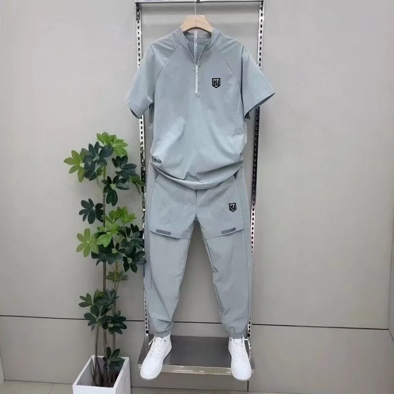 メンズゴルフウェア ゴルフTシャツと速乾パンツ2点セット 夏 - Summer Golf Clothing のレビューと価格