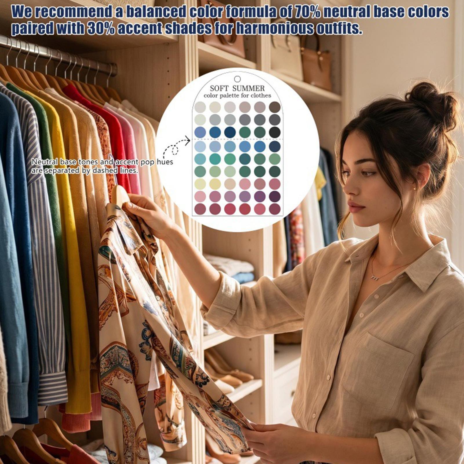 2枚入りアクリル製季節別カラーパレット、ソフトな夏のカラーパ - Summer Clothing Guide のレビューと価格