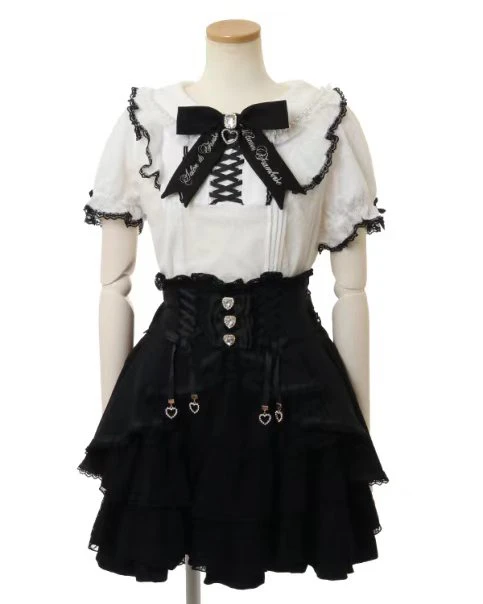 女性用半袖レースTシャツ,Tシャツ,ブラウス,大きな弓,私の - Summer Japanese Clothing のレビューと価格