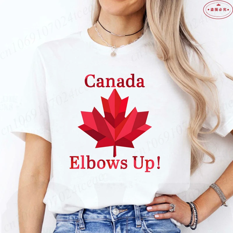 肘アップカナダ女性 Tシャツおかしいレトロカエデの葉グラフィ - Summer Clothing Women Canada のレビューと価格
