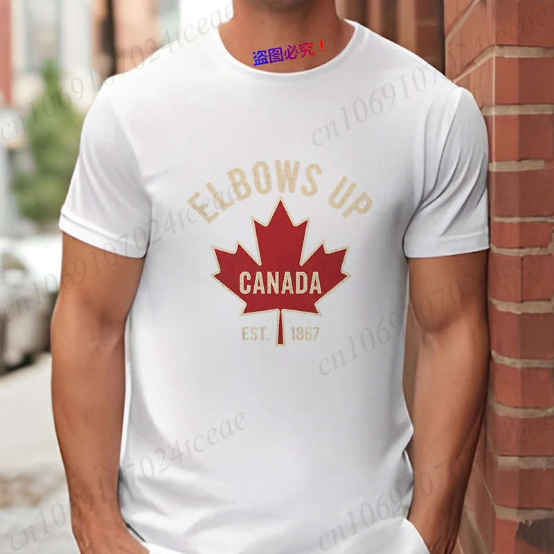 エルボーズアップカナダ Tシャツ男性女性のための夏カジュアル - Summer Clothing Women Canada のレビューと価格