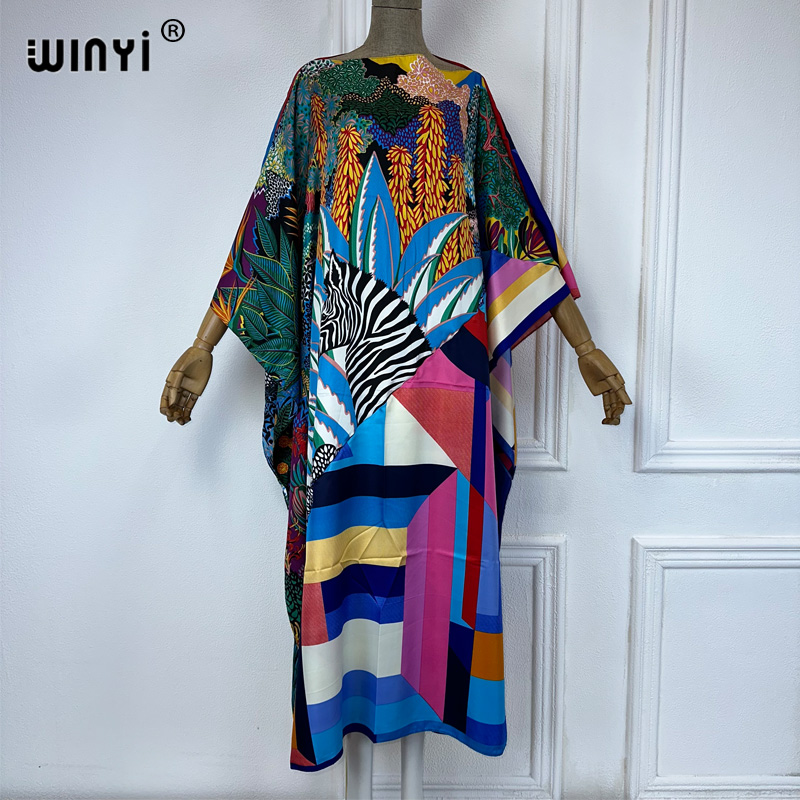 WINYI 新しい高品質プリントカフタン ファッション アフ - Summer Evenings Clothing のレビューと価格