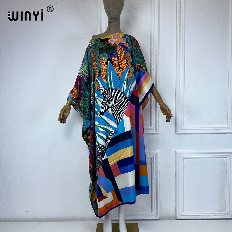 WINYI 新しい高品質プリントカフタン ファッション アフ - Summer Evenings Clothing のレビューと価格