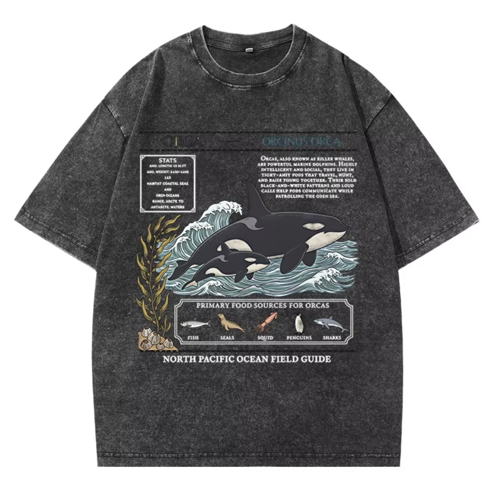ヴィンテージオルカフィールドガイドTシャツ メンズ レディー - Summer Clothing Guide のレビューと価格
