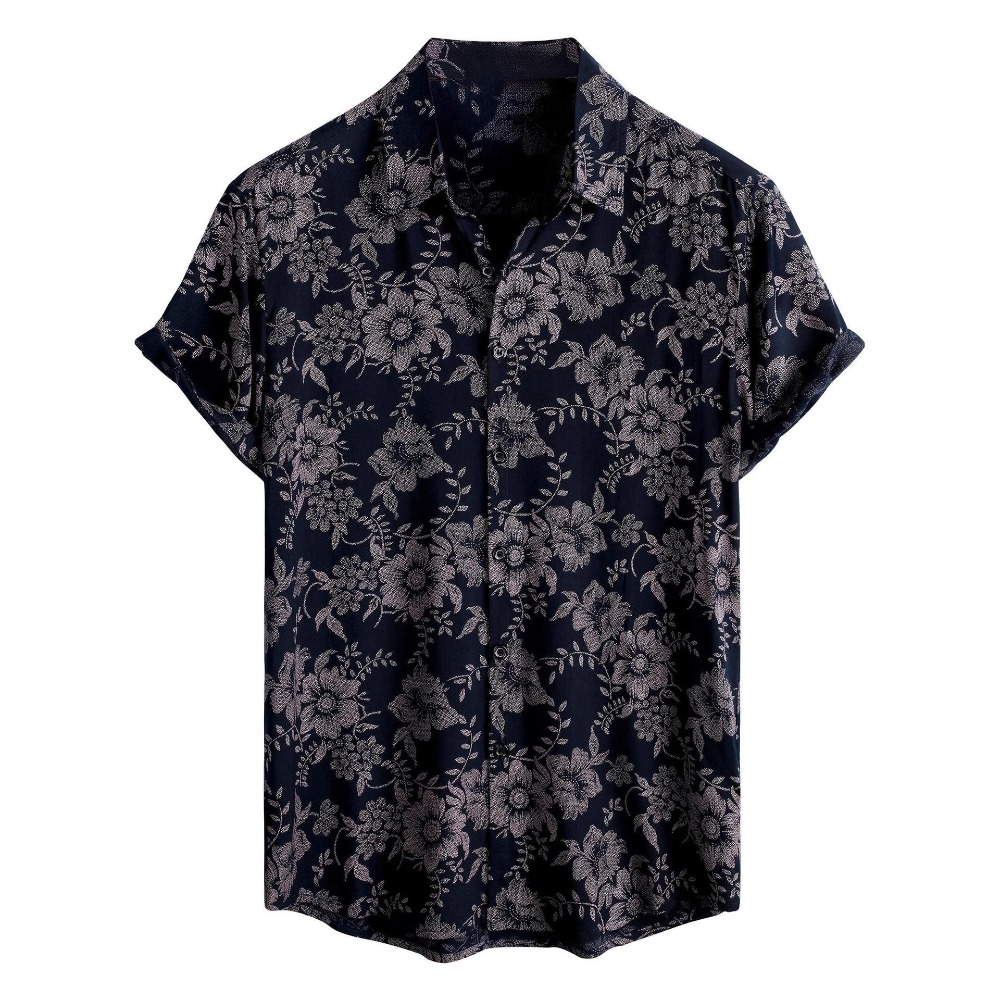 夏の日本のレトロシャツビーチバケーションルーズカジュアルメン - Summer Japanese Clothing のレビューと価格